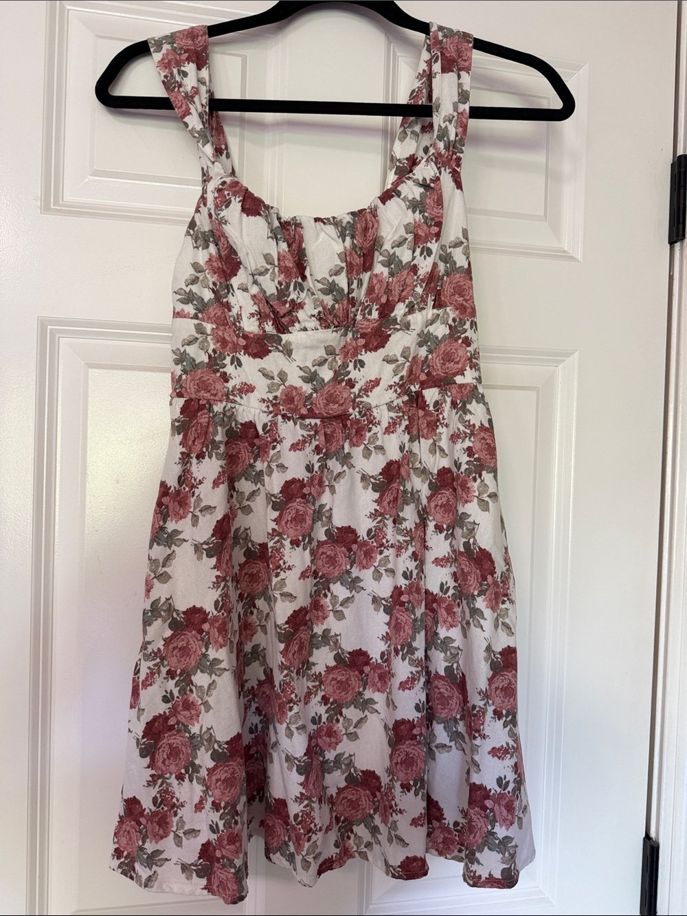 Pink and white flower dress